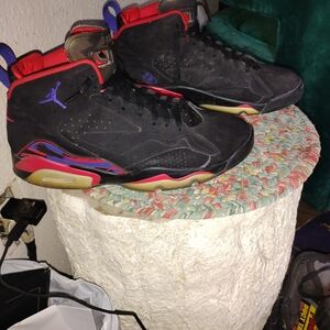 Jordan Athletic Shoes Black and Red